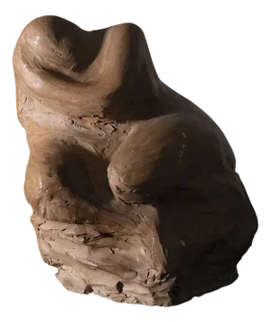 Italian Sculpture Woman Anthropomorphic Terracotta from Compiani, 1978