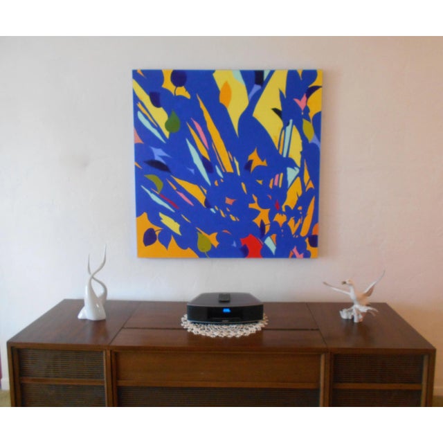 2020s "Shadows I" 2020's Contemporary Abstract Large Format Original Acrylic Painting by Robert Castillo, Gallery Wrapped and Painted Canvas For Sale - Image 5 of 10