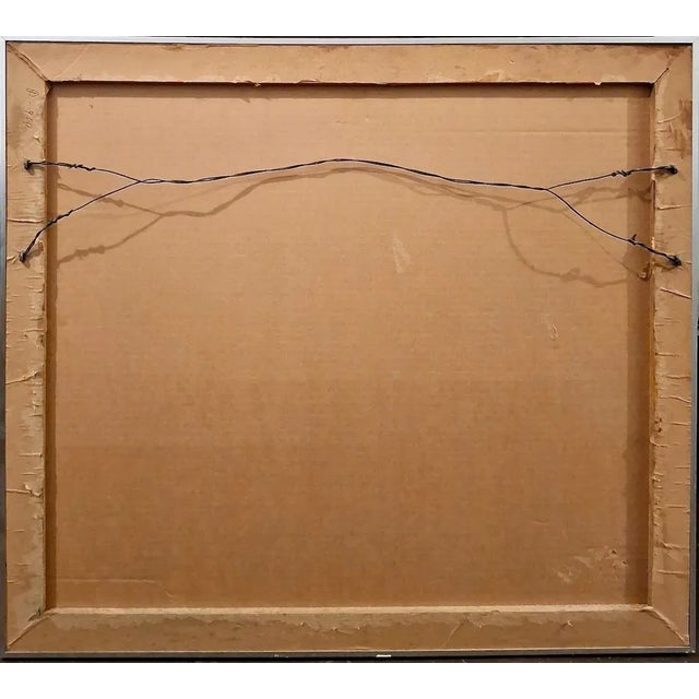 Ink Blue "Femme À La Guitare" by Alvar For Sale - Image 8 of 9