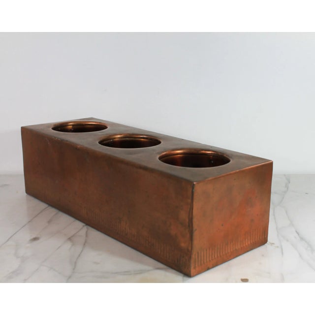 Mid 20th Century Vintage Copper Wine Bottle Holder For Sale - Image 5 of 8