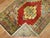 Mid 20th Century Zabihi Collection Red Antique Turkish Oushak Scatter Rug For Sale - Image 5 of 6