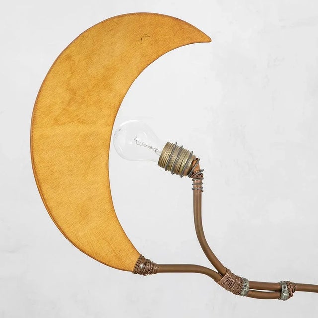 1980s Floor Lamp Sun and Moon attributed to Toni Cordero, 1980s For Sale - Image 5 of 8
