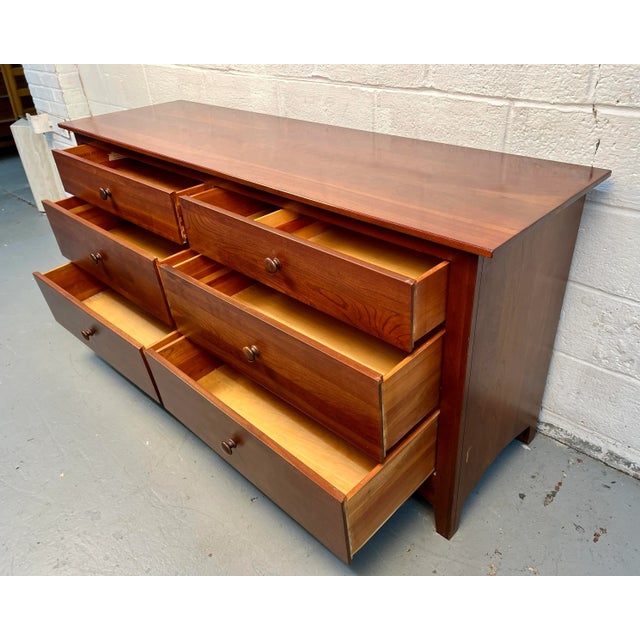 Mid 20th Century Modern Cherry Dresser by Ethan Allen For Sale - Image 10 of 14