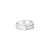 Contemporary Double Row Diamond Princess Cut Channel Set Wedding Band .77cttw 14k White Gold, Size 6 For Sale - Image 3 of 3