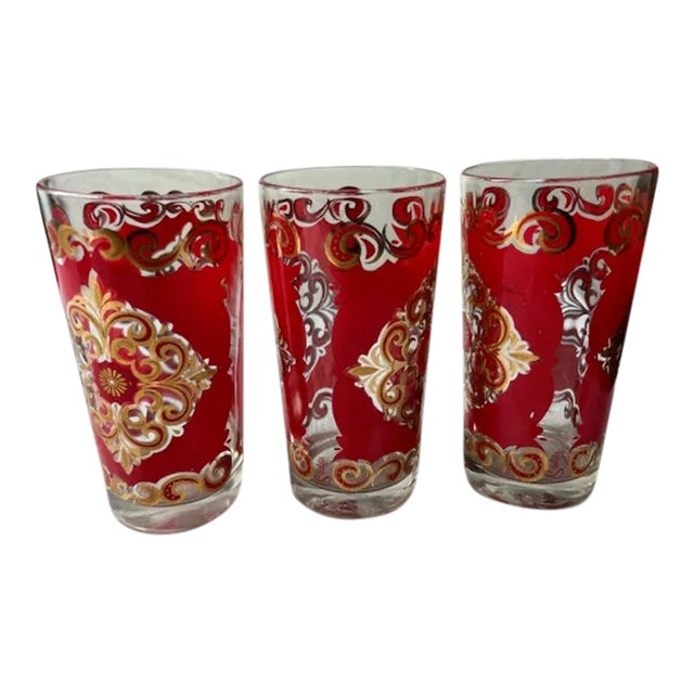 1970s Vintage Starlyte Highball Glasses- Set of 3 For Sale