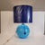 Art Deco Table Lamp in Blue Glass Sphere from Charles Schneider Workshop, France, 1940s For Sale - Image 4 of 18