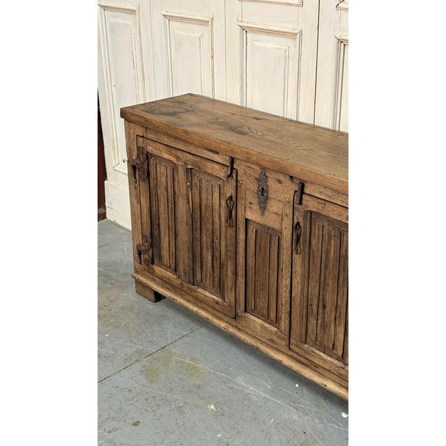Antique Chestnut Credenza, 1700 For Sale - Image 4 of 6