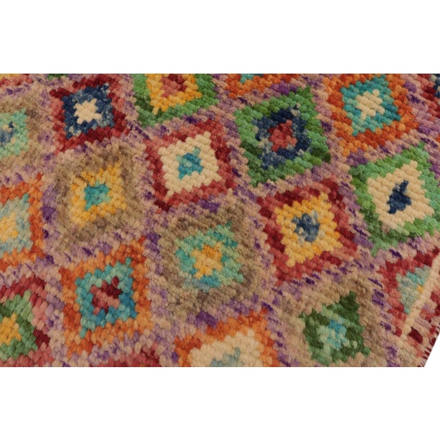 1990s Balochi Tiana Hand Knotted Wool Rug - 3'5'' X 4'11'' For Sale In New York - Image 6 of 10