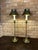 Pair of Vintage Stiffel Brass Candlestick Lamps With Brass Shades For Sale - Image 10 of 10