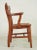 Mid 20th Century Mid 20th Century Vintage Slat Back Wooden Bankers Chairs- Set of 3 For Sale - Image 5 of 12