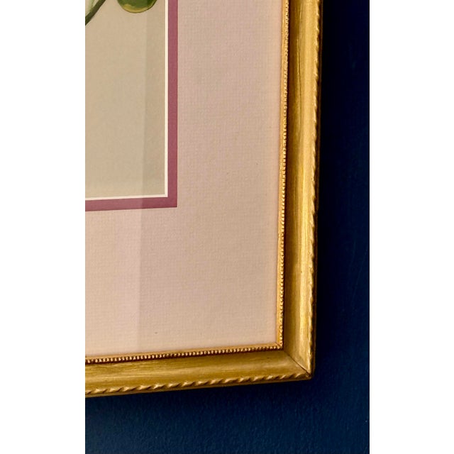Original Art, Morning Glories, Custom Framed Art Painted on Silk For Sale - Image 11 of 11
