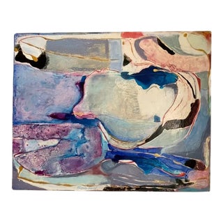 "Save Our Oceans" Contemporary Abstract Mixed-Media Painting by Sonia Gold For Sale