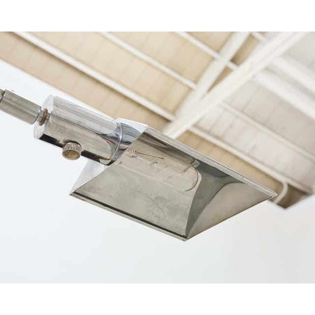 Mid 20th Century Koch & Lowy Omi Chromed Steel Adjustable Pharmacy Floor Lamp For Sale - Image 18 of 18