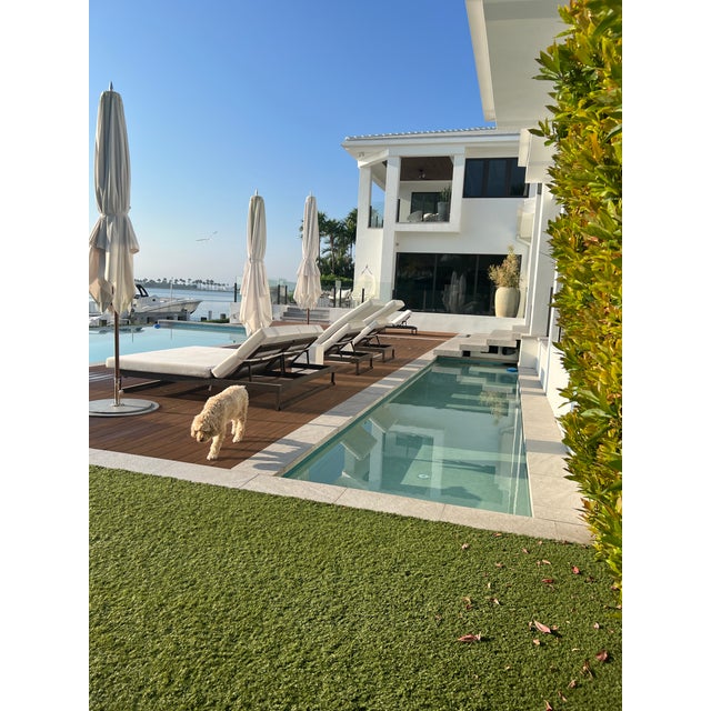 Modern Outdoor Large White Umbrella Tuuci For Sale - Image 11 of 11
