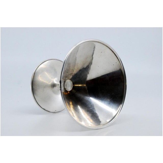 Plain Silver Ice Cream Bowl with Frieze Base For Sale - Image 5 of 8