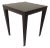 C.1993 Donghia "Madrid" Square Side/End Table With Brass Sabots Castors For Sale