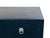 Black 37" Black 4 Drawers Moon Face Slim Narrow Foyer Console Side Table For Sale - Image 8 of 12