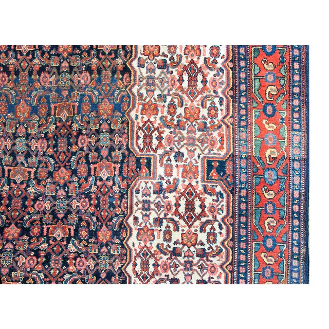 Persian Early 20th Century Persian Senneh Rug For Sale - Image 3 of 15