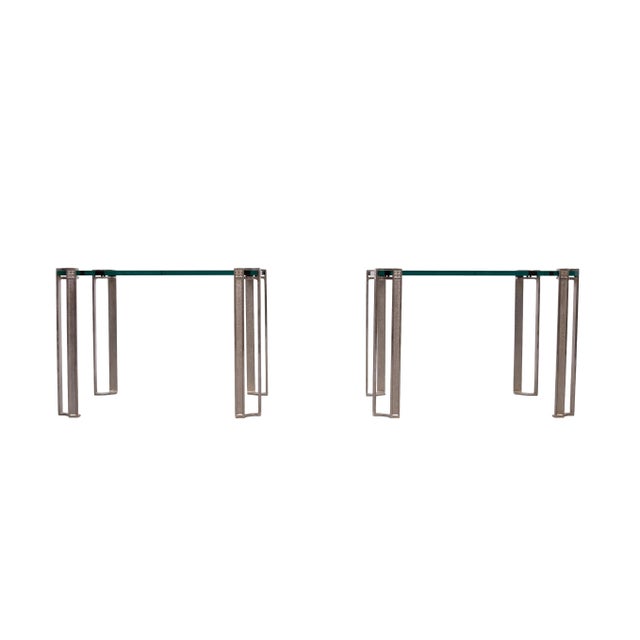 Square Model T24 Sofa Tables by Peter Ghyczy, 1970s, Set of 2 For Sale - Image 4 of 10