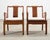Chinese Pair of Chinese Export Ming Dynasty-Style Hardwood Armchairs For Sale - Image 3 of 18