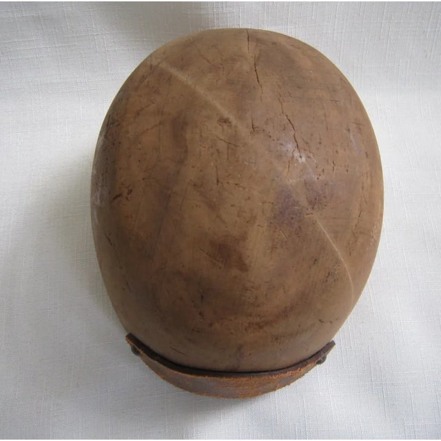 1930s Vintage Wood Hat Mold/Form For Sale - Image 5 of 5