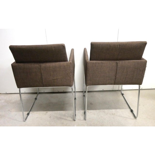 Vintage Italian Modern Armchairs in Metal, 1980s, Set of 2 For Sale - Image 4 of 15