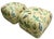 Newly upholstered in Thibaut’s “Lillian” fabric, this vibrant pair of ottomans features a lively botanical and butterfly...