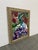 Design Plus Gallery presents a Framed Mixed Media Floral Painting. This expressive composition depicts red, coral, pink,...
