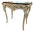 Vintage French Louis XV Rococo Style Carved & Painted Console Accent Table For Sale