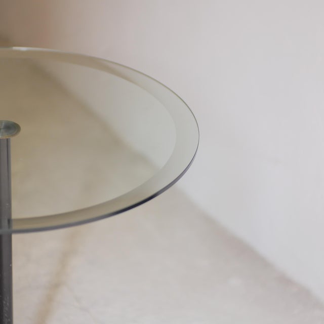 Italian Modernist Coffee Table in Marble and Cut Glass, 1980s For Sale - Image 3 of 10