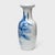 This antique Chinese porcelain vase from the mid-19th century is hand-painted in the blue-and-white manner with an idyllic...