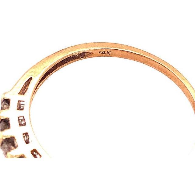 14 Karat Yellow Gold Diamond Band Bridal Wedding Anniversary Ring For Sale In New York - Image 6 of 7