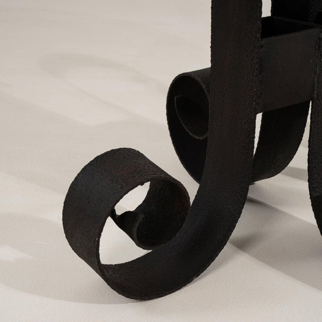 Mid 20th Century France Black Iron Coffee Table For Sale - Image 10 of 11
