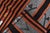 1970s Vintage Handmade Wool Cotton Black Orange Runner Rug For Sale - Image 10 of 11