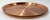 Large round copper tray with great patina reflective of age and use. Measures 17.5"dia with a solid 1"H lip. Natural age...