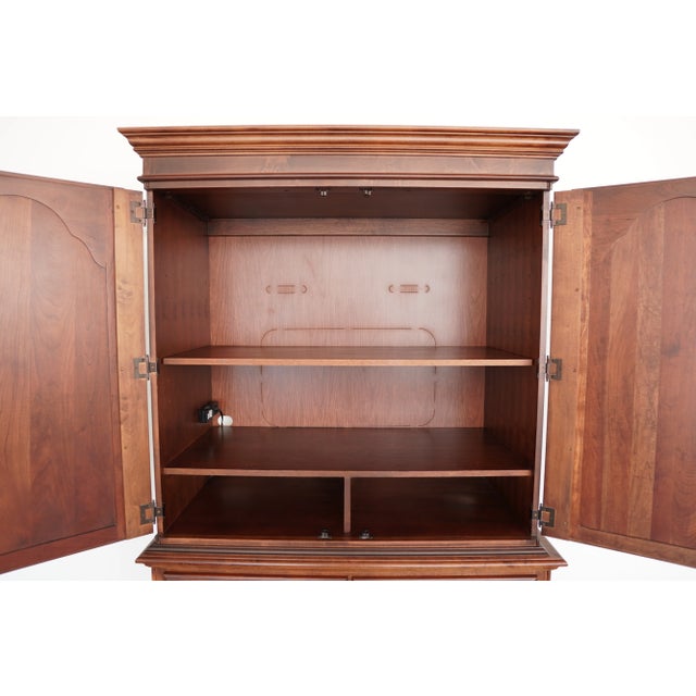 1980s Vintage American Drew Cherry Grove Armoire For Sale - Image 5 of 13