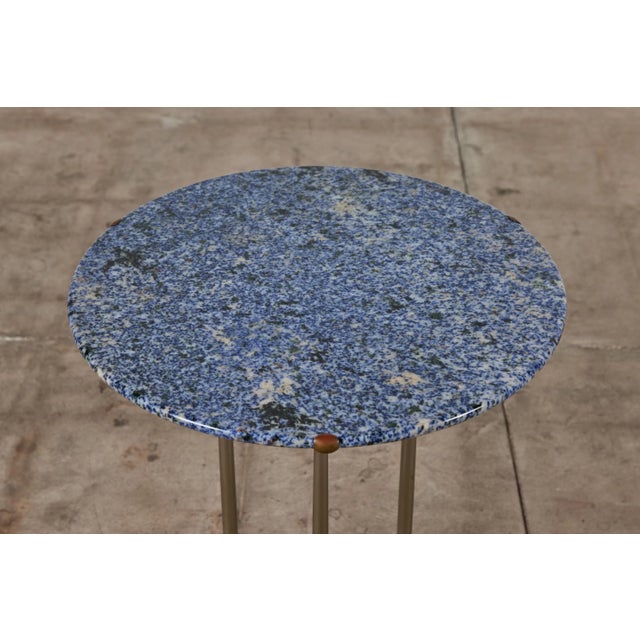 Cedric Hartman Side Table With Blue Granite Top For Sale In Los Angeles - Image 6 of 13