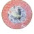 Late 20th Century Decorative Plate, French Decoupage Rooster With Floral Border For Sale