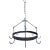 Early 19th Century Handwrought Iron Game Rack or Hanging Pot Rack For Sale
