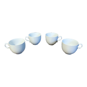 Vintage Mid Century Modern Furstenberg German Porcelain Demitasse Coffee Cups - Set of 4