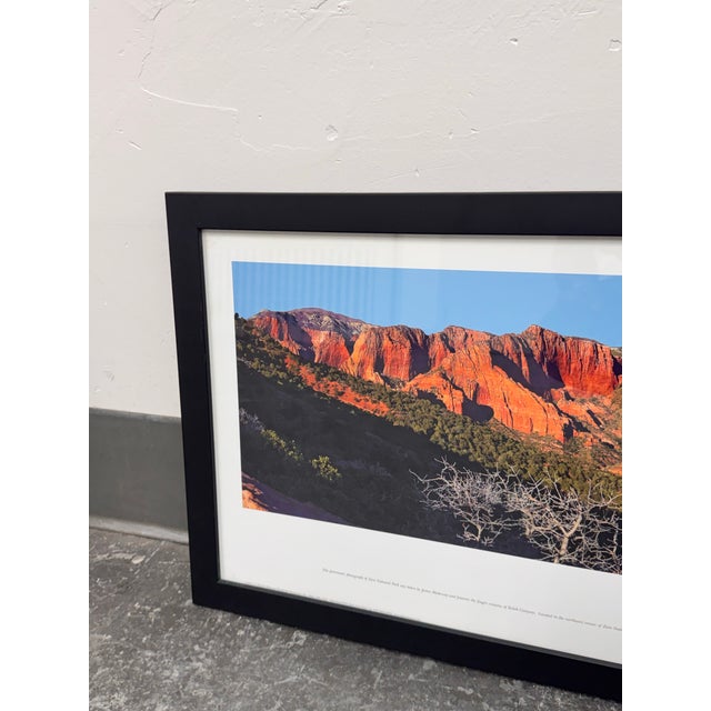 Kolob Canyons Zion National Park Panoramic Print, Framed For Sale - Image 9 of 12