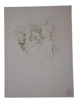 Vintage Toulouse Lautrec Folio Size Lithograph