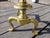 Vintage Ornate Cast Brass Fireplace Andirons 1950s For Sale - Image 13 of 18