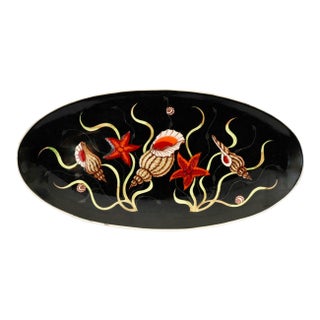 Quimper Guy Trévoux Black Serving Set, 11pcs For Sale