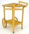 Mint c1960s Mid Century Modern Blond Wicker Serving Table Bar Cart For Sale - Image 15 of 15