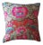 Anglo-Indian Silk Embroidered Tapestry Cushions With Ikat Backs For Sale