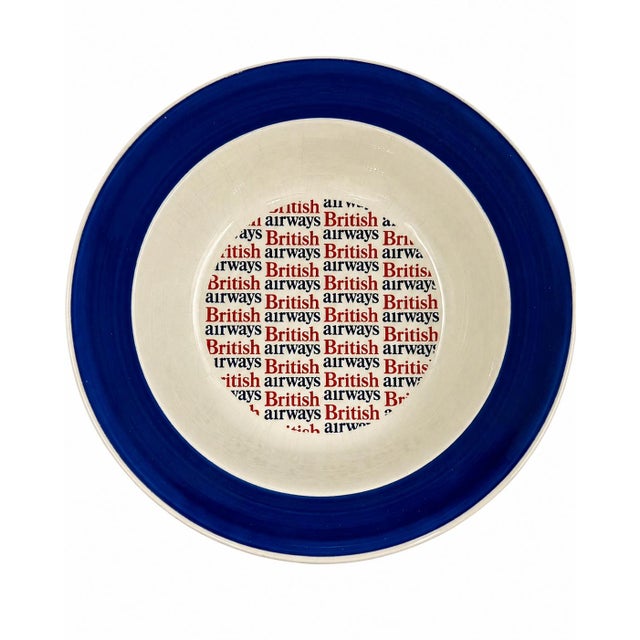 Ceramic Vintage British Airways Ceramic Ashtray Catchall Dish For Sale - Image 7 of 13