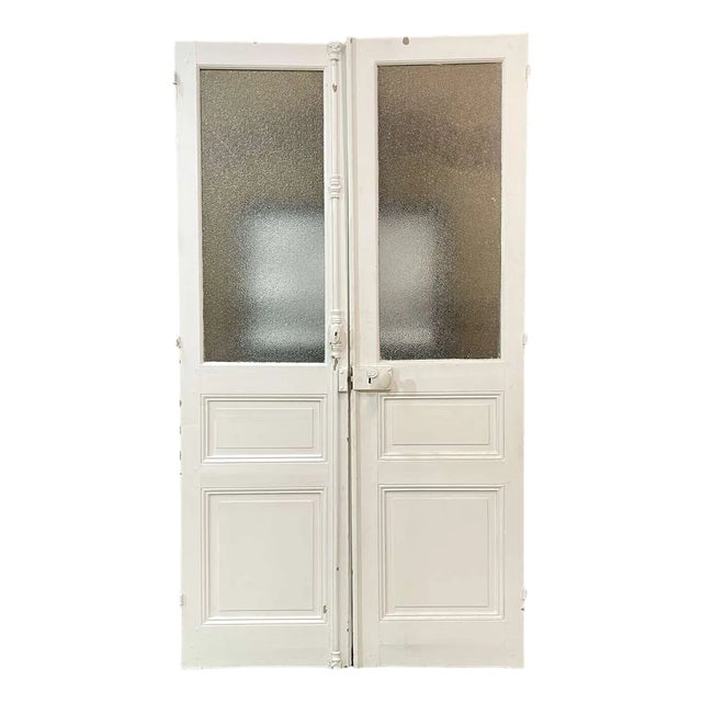 Double Glazed Interior Door in Fir For Sale