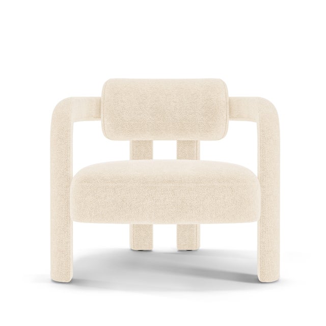 Double Arch Armchair in Chenille from Insidherland, in New conditions. Designed from 2000 Labeled by Maker
