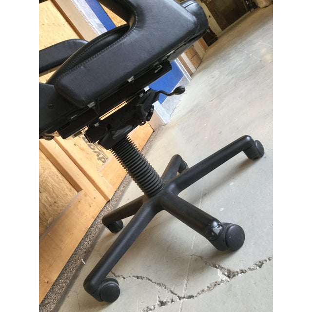 Vintage Black Leather Recaro Executive Chair Chairish